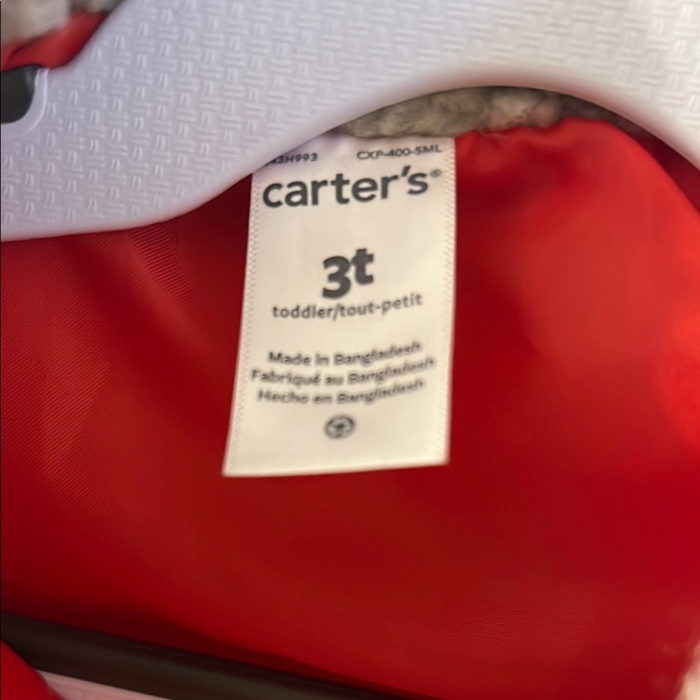 Carter’s Kids Red and Black Vest - Picture 2 of 2